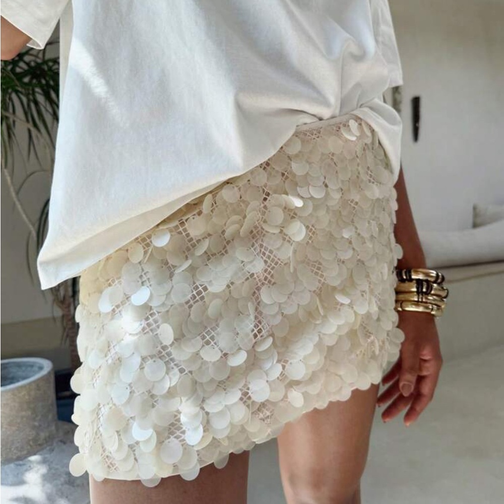 Sequin Mini Skirt
